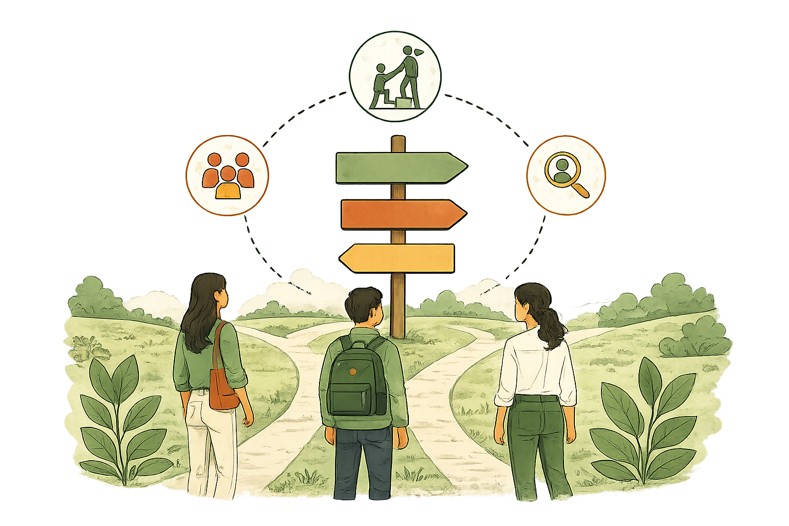 Career Navigation Illustration